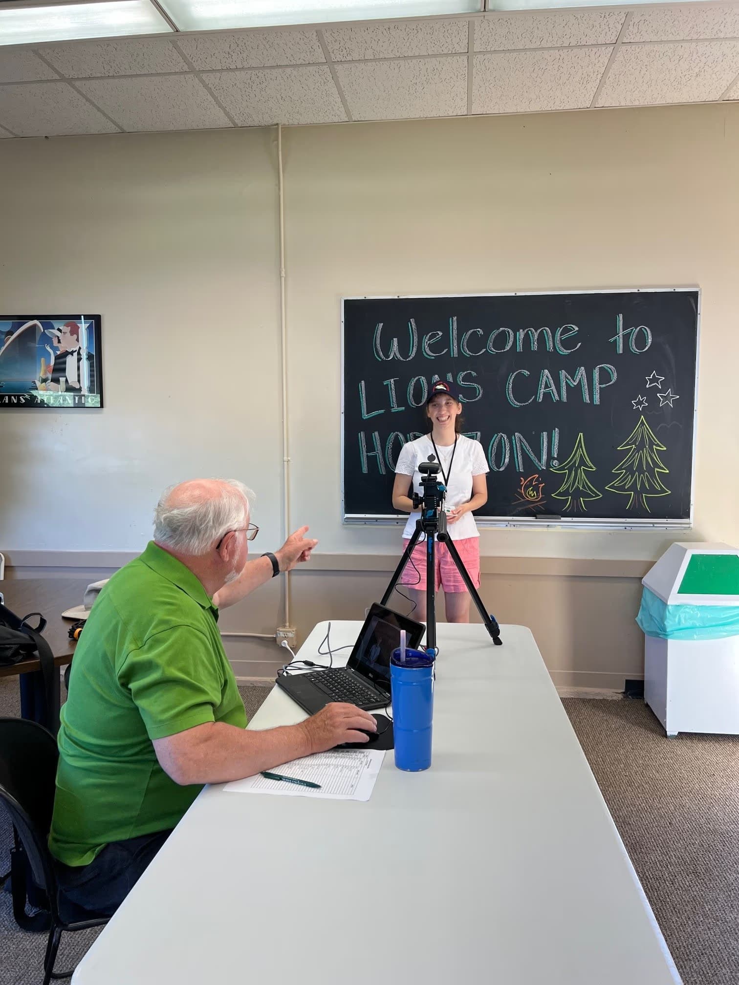 Making a video of a camper