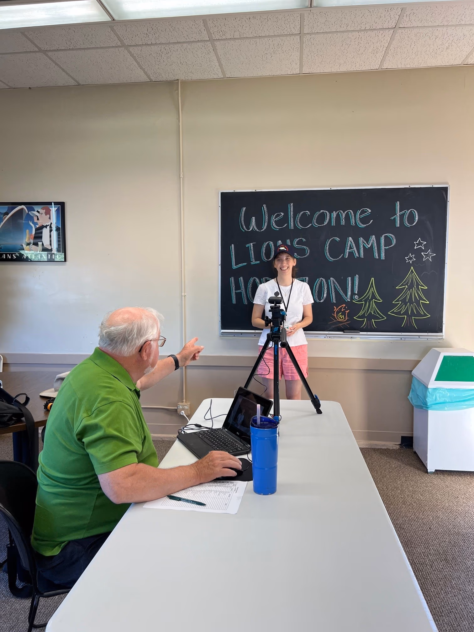 Making a video of a camper